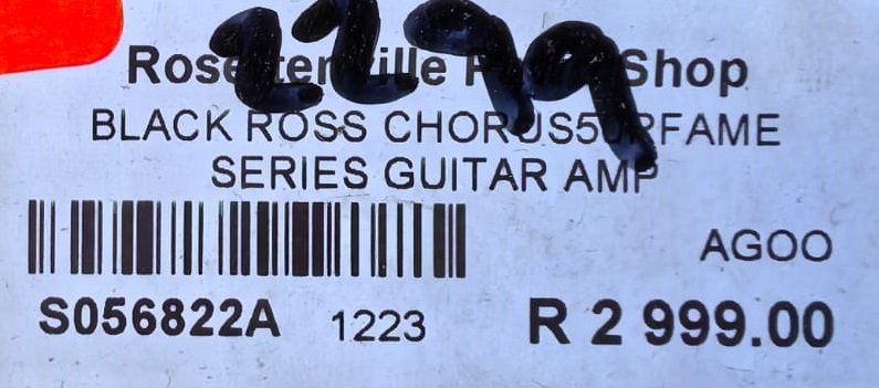 Ross guitar amp S056822A