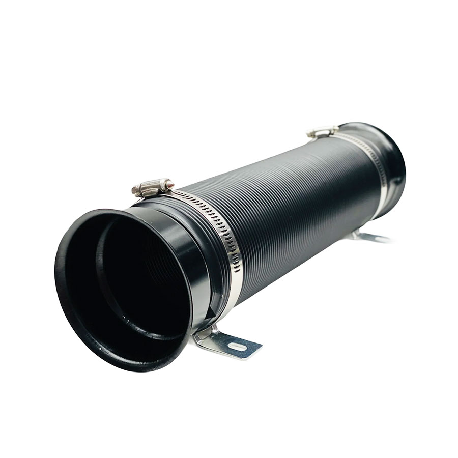 Turbo Multi Flexible Cold Air Intake Pipe Tube Duct – 75mm x 1metre (Black)