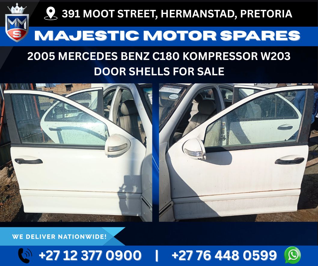 2005 Mercedes-Benz C180 Kompressor W203 Door Shells for Sale – Used - Private Seller 2005 Mercedes-Benz C180 Kompressor W203 Door Shells for Sale – Used - Private Seller