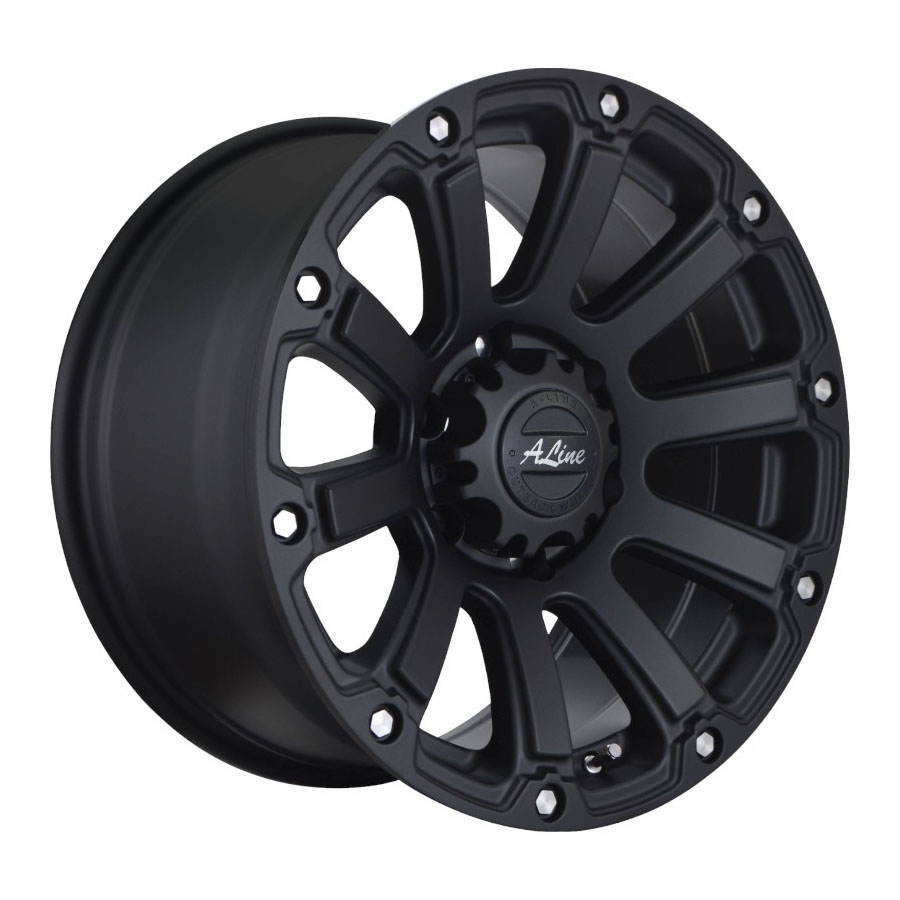 18″ A-Line Destroyer 6/139 Satin Black Alloy Wheels