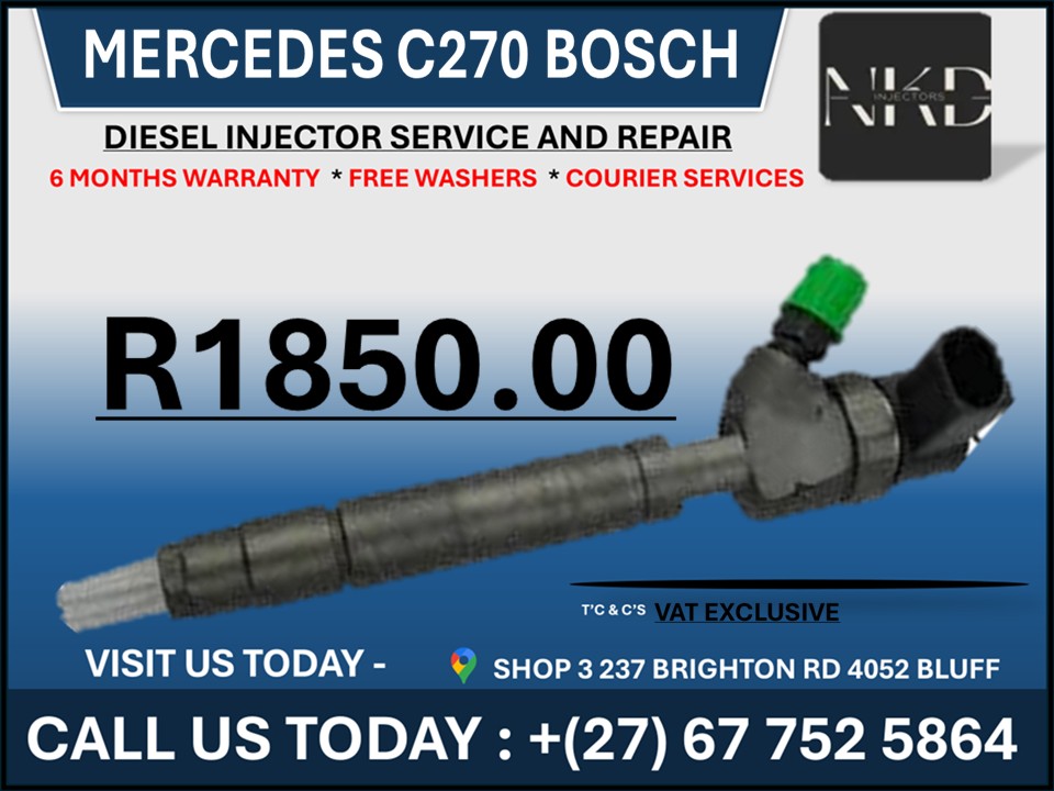Mercedes C270 Bosch Diesel Injectors on Recondition