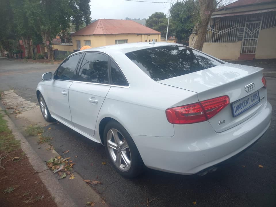2014 AUDI A4 2.0 TDI DIESEL, AUTOMATIC, WHITE COLOR, MILEAGE 95000KMS. SPARE KEY, LS