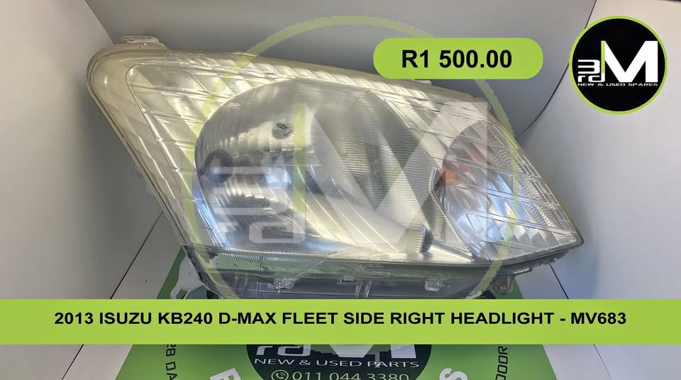 2013 ISUZU KB240 D-MAX FLEET SIDE RIGHT HEADLIGHT - MV0863 - Private Seller 2013 ISUZU KB240 D-MAX FLEET SIDE RIGHT HEADLIGHT - MV0863 - Private Seller
