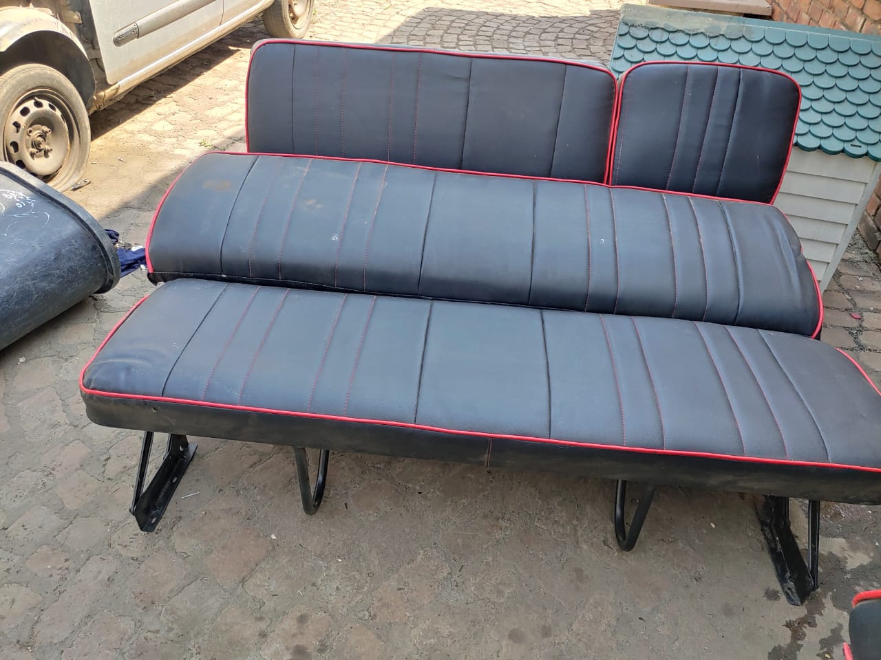 SET KOMBI RE UPHOLSTERED SEATS FRONT MIDDEL & BACK FOR SALE