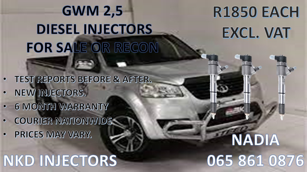 DIESEL INJECTORS FOR SALE FOR GWM 2.5 - Private Seller DIESEL INJECTORS FOR SALE FOR GWM 2.5 - Private Seller