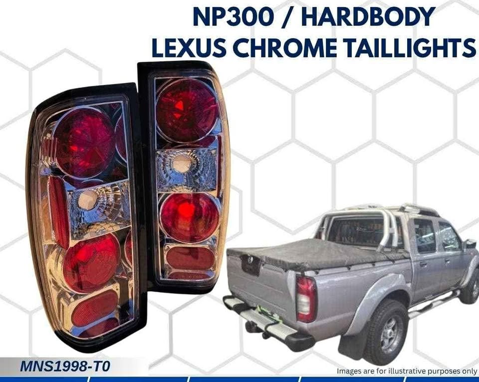 NP300 / Hardbody Lexus Chrome Taillights (MNS1998-T0) for sale at JJ'S AUTOMOTIVE SUPPLIES - Private Seller NP300 / Hardbody Lexus Chrome Taillights (MNS1998-T0) for sale at JJ'S AUTOMOTIVE SUPPLIES - Private Seller