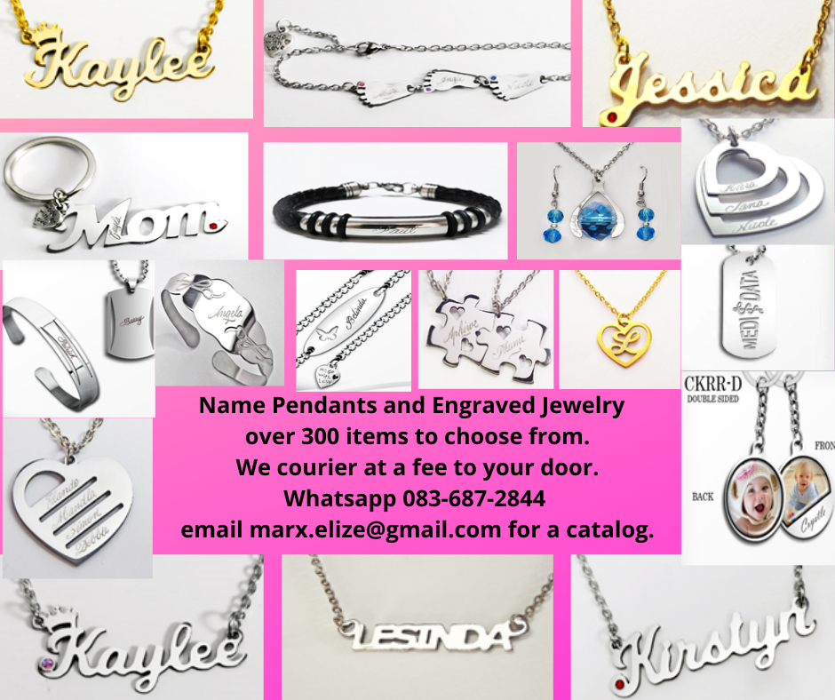 Engraved Name Jewelry