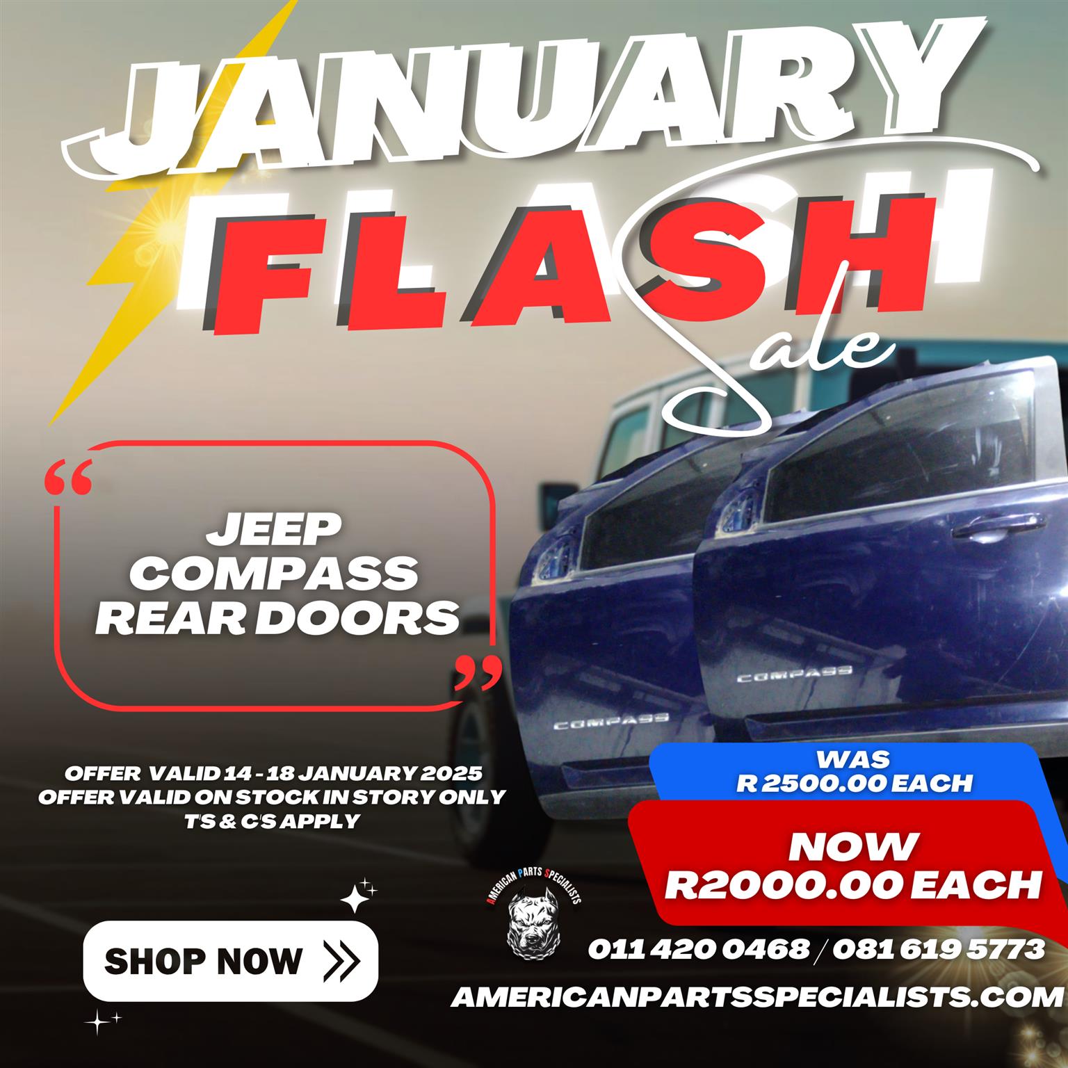 Jeep, Chrysler & Dodge  Doors On Sale - Private Seller