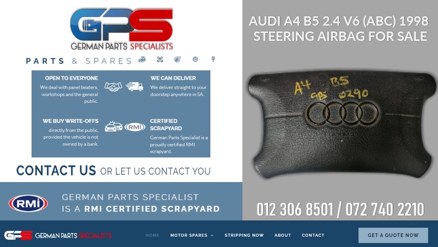Audi A4 B5 2.4 V6 (ABC) 1998 Steering Airbag for sale - Private Seller Audi A4 B5 2.4 V6 (ABC) 1998 Steering Airbag for sale - Private Seller