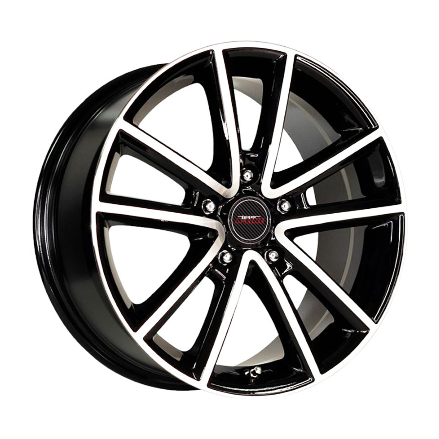 16″ A-Line Perez 5/120 Black Machine Face alloy Wheels