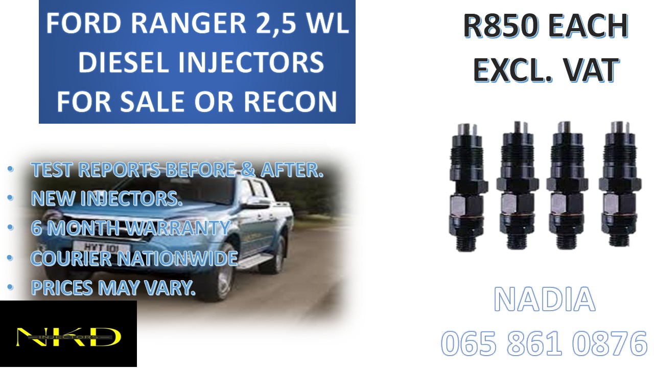 DIESEL INJECTORS FOR SALE FOR FORD RANGER 2.5 WL - RELIABLE - Private Seller DIESEL INJECTORS FOR SALE FOR FORD RANGER 2.5 WL - RELIABLE - Private Seller