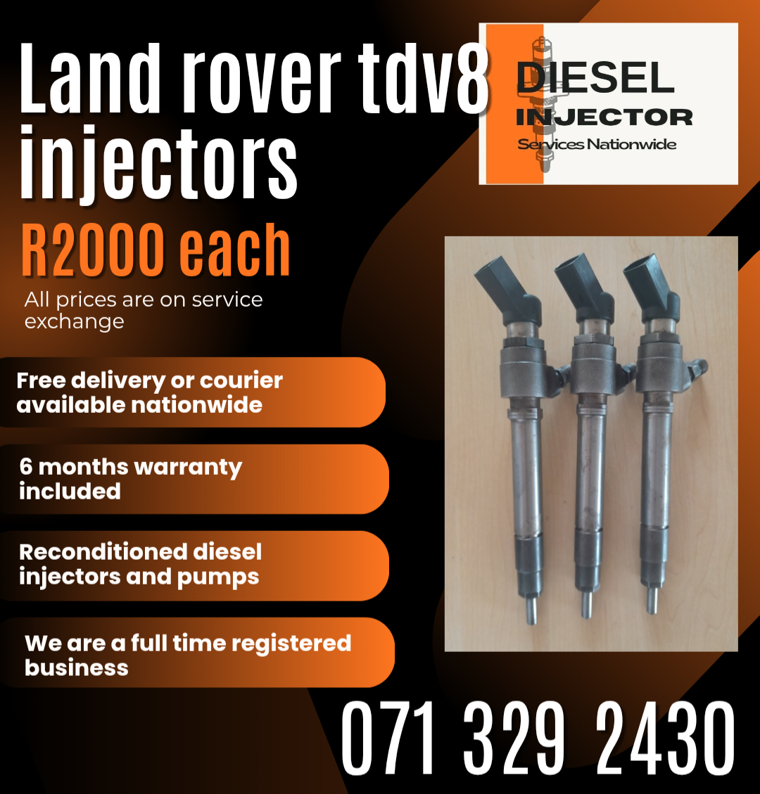 LAND ROVER TDV8 INJECTORS FOR SALE WITH WARRANTY - Private Seller LAND ROVER TDV8 INJECTORS FOR SALE WITH WARRANTY - Private Seller