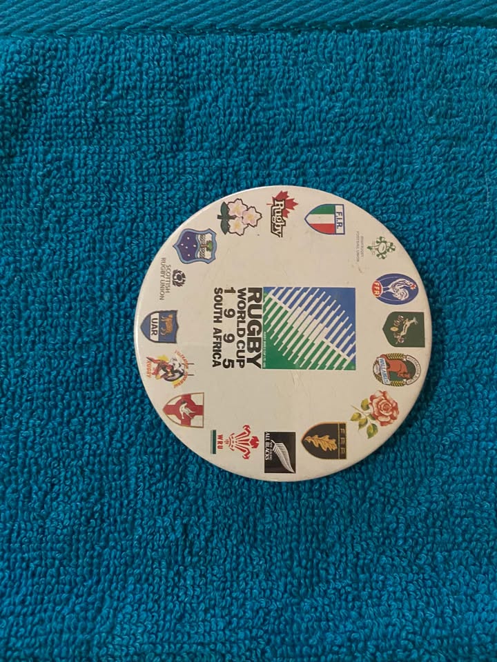 1995 rugby World Cup pin.