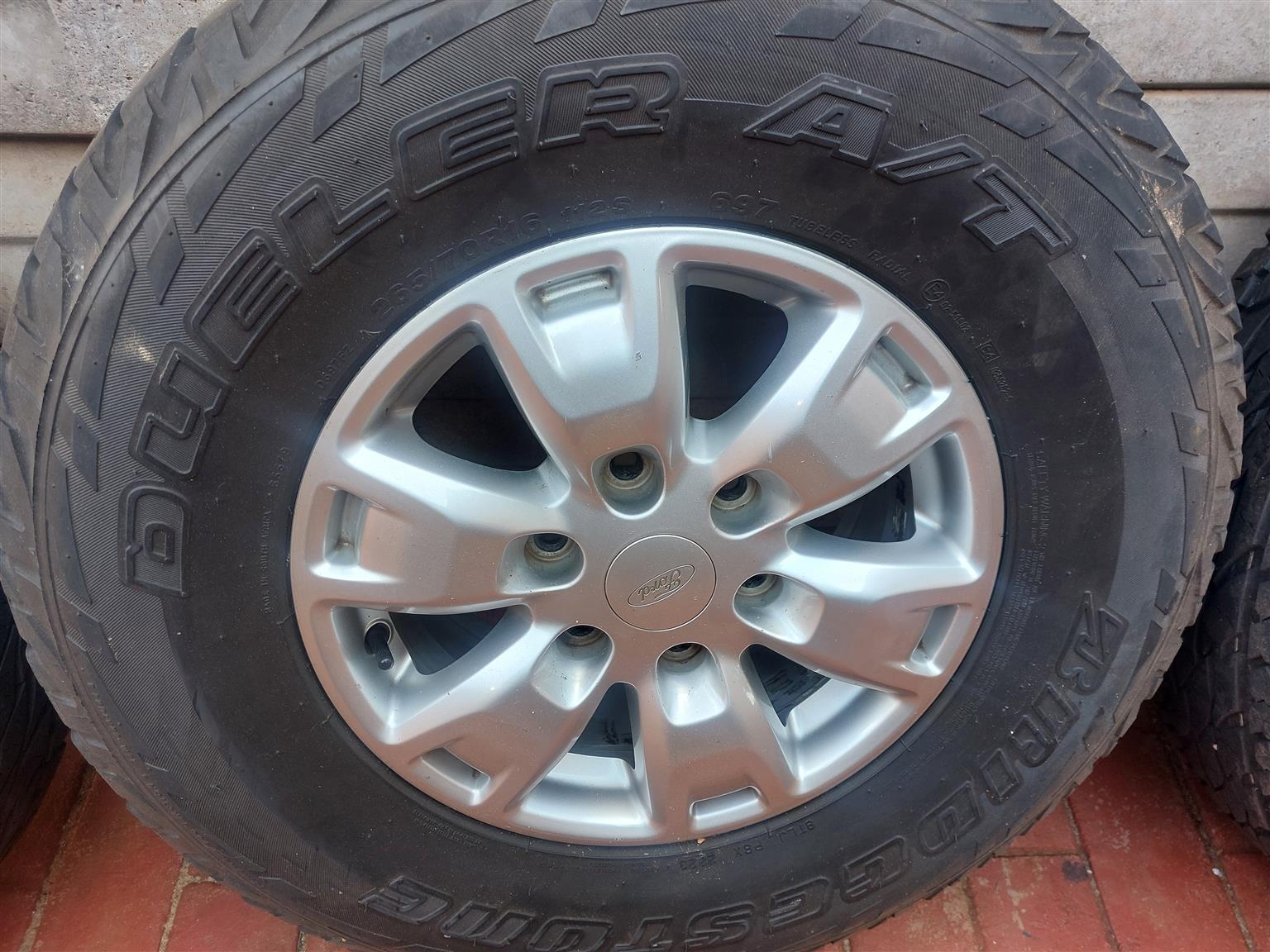 Ford t6 2016 macs and tyers for sale. For a bakkie.  Excellent condition - Private Seller