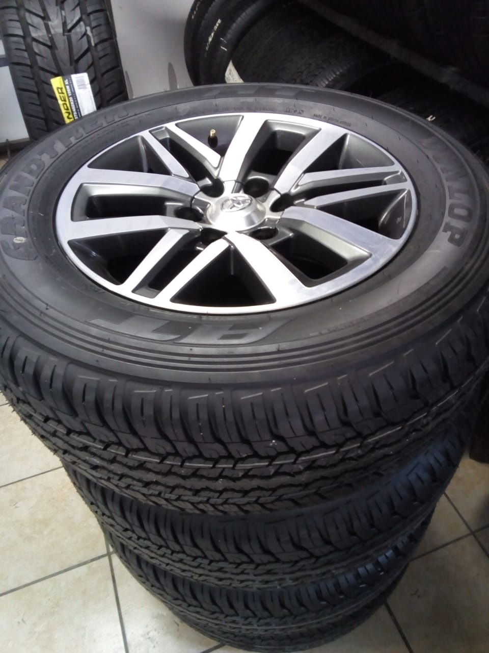 18inch Toyota Hilux/Fortuner original mags with brand new 265/60/18 Dunlop Grand - Private Seller 18inch Toyota Hilux/Fortuner original mags with brand new 265/60/18 Dunlop Grand - Private Seller