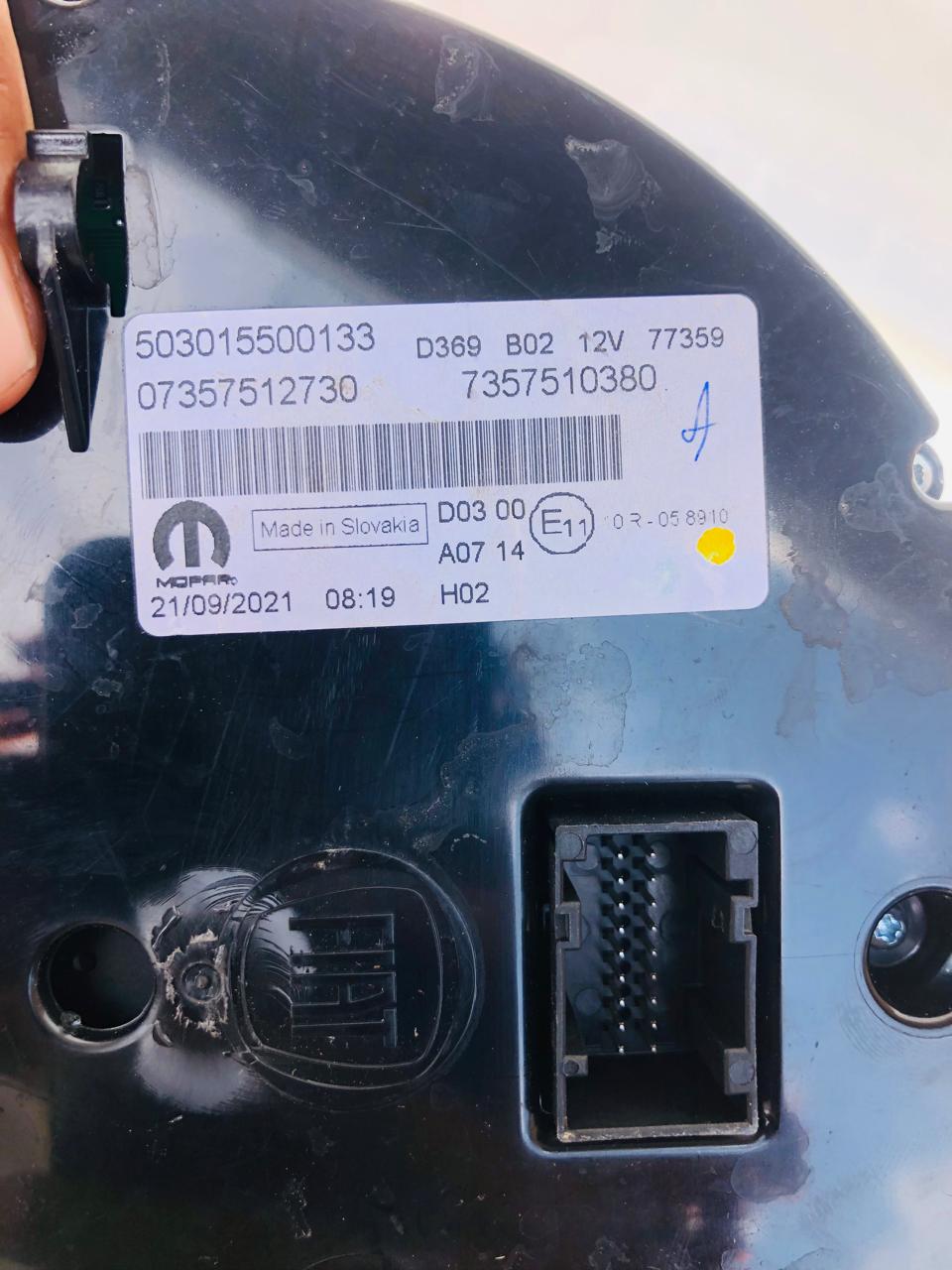 Fiat 500 8v 1.3 speedometer/cluster - Private Seller