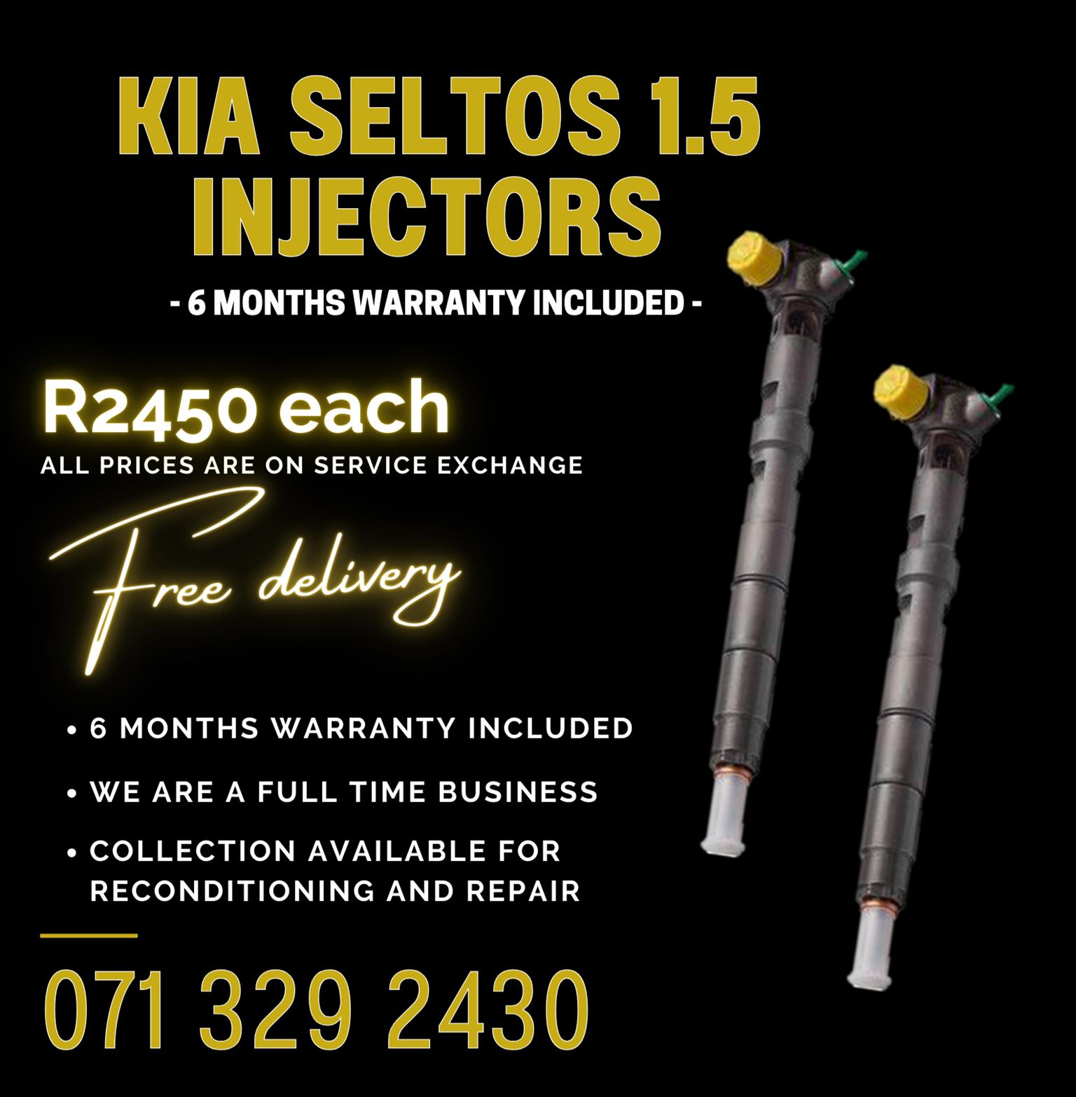KIA SELTOS 1.5 CRDI INJECTORS FOR SALE WITH WARRANTY - Private Seller KIA SELTOS 1.5 CRDI INJECTORS FOR SALE WITH WARRANTY - Private Seller