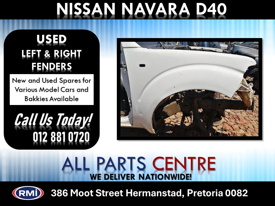 Nissan Navara D40 Used Fenders for Sale Nissan Navara D40 Used Fenders for Sale
