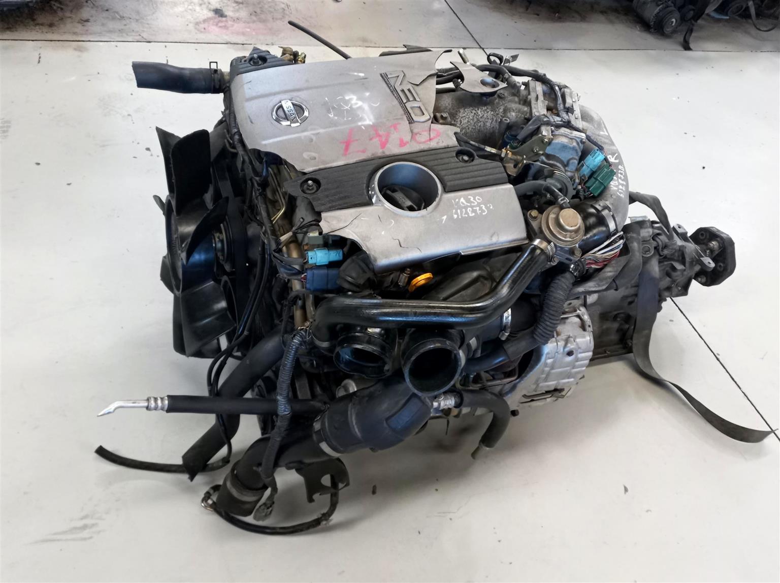 Nissan 3.0 V6 Turbocharged 6 CYL 24v Petrol Engine (VQ30) - with Auto Box - Private Seller Nissan 3.0 V6 Turbocharged 6 CYL 24v Petrol Engine (VQ30) - with Auto Box - Private Seller