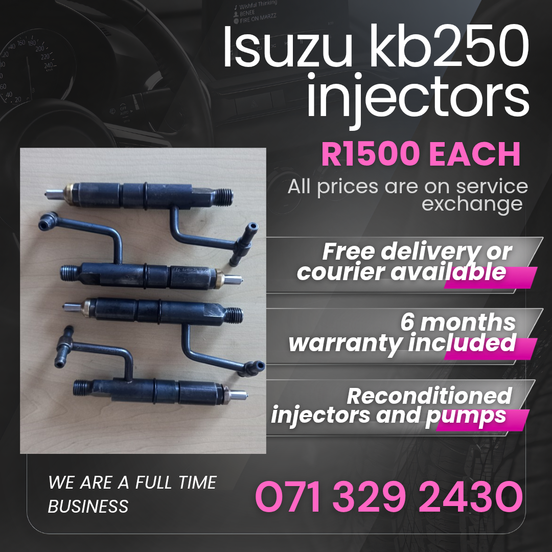 ISUZU KB250 INJECTORS FOR SALE WITH WARRANTY INCLUDED - Private Seller ISUZU KB250 INJECTORS FOR SALE WITH WARRANTY INCLUDED - Private Seller