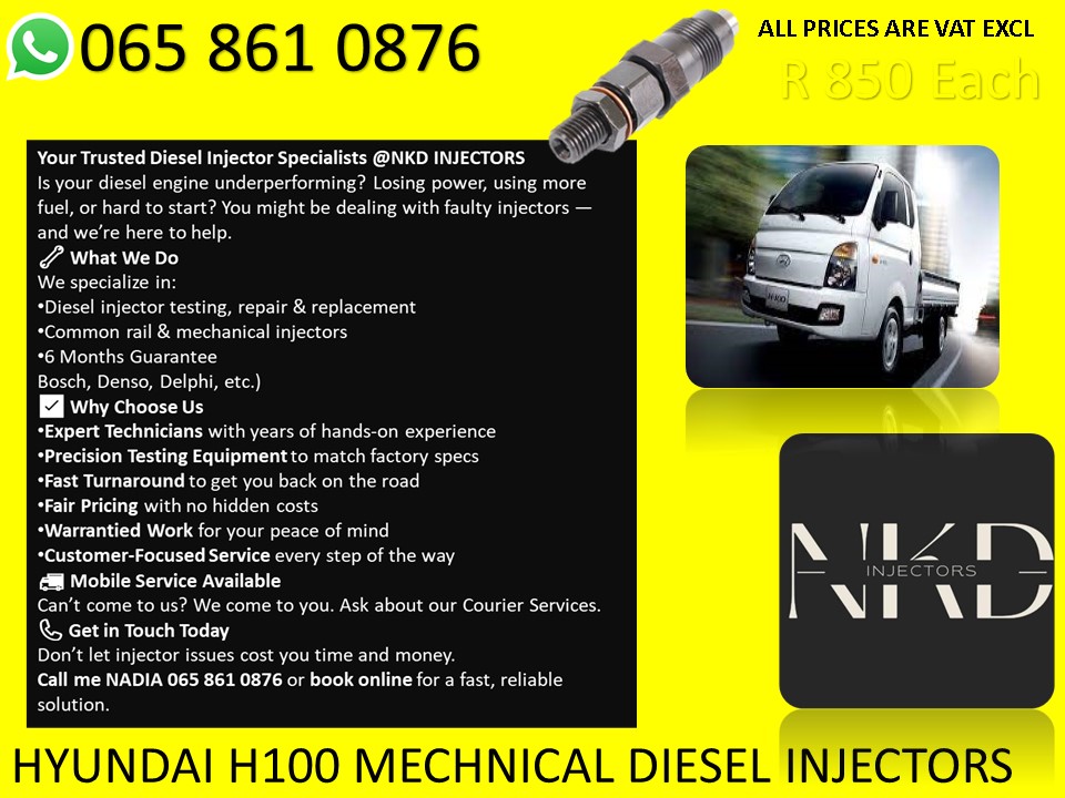 H100 HYUNDAI DIESEL INJECTORS FOR SALE - Private Seller H100 HYUNDAI DIESEL INJECTORS FOR SALE - Private Seller