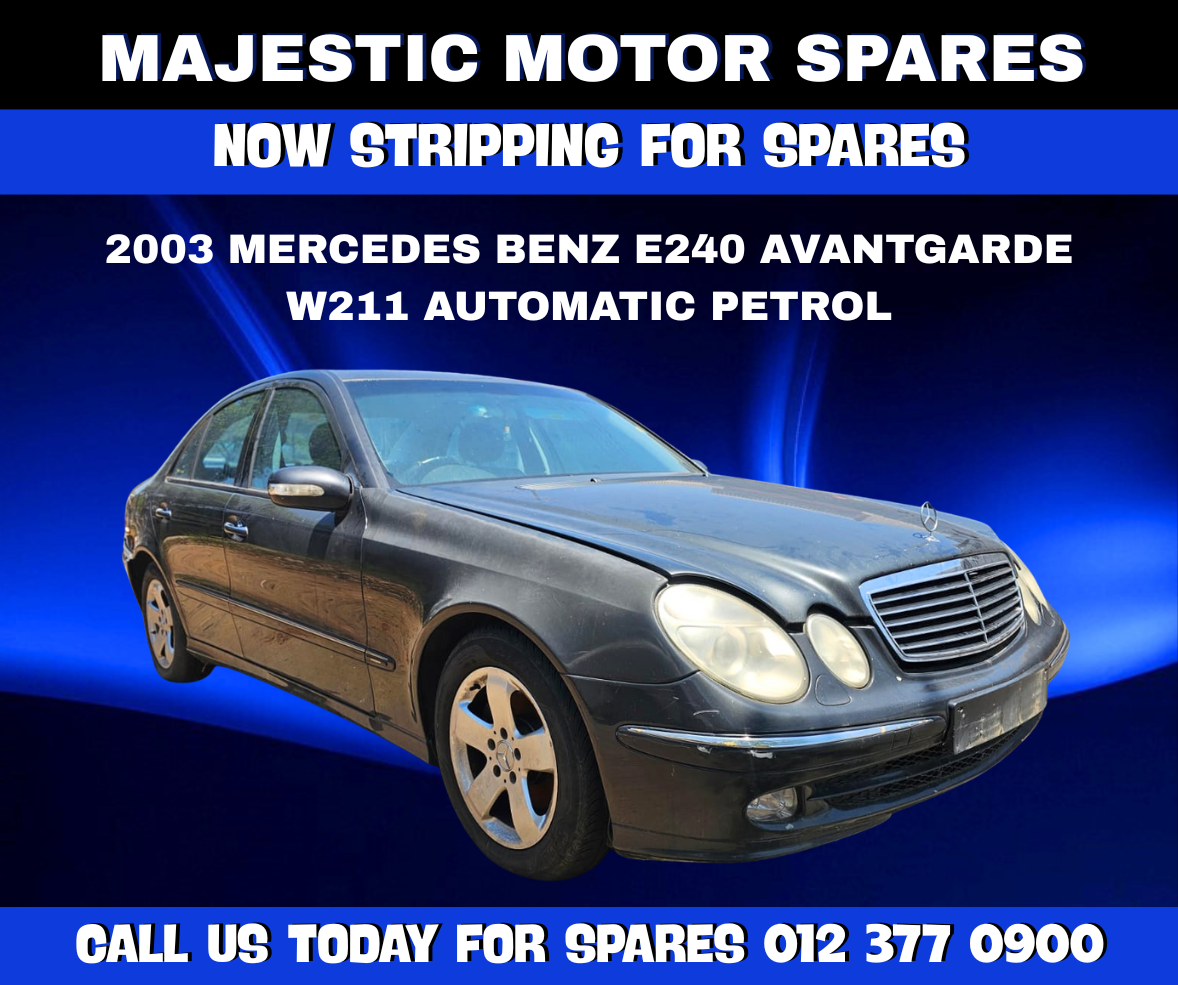 2003 Mercedes-Benz E240 Avantgarde W211 Automatic Petrol Stripping for Spares - Private Seller 2003 Mercedes-Benz E240 Avantgarde W211 Automatic Petrol Stripping for Spares - Private Seller