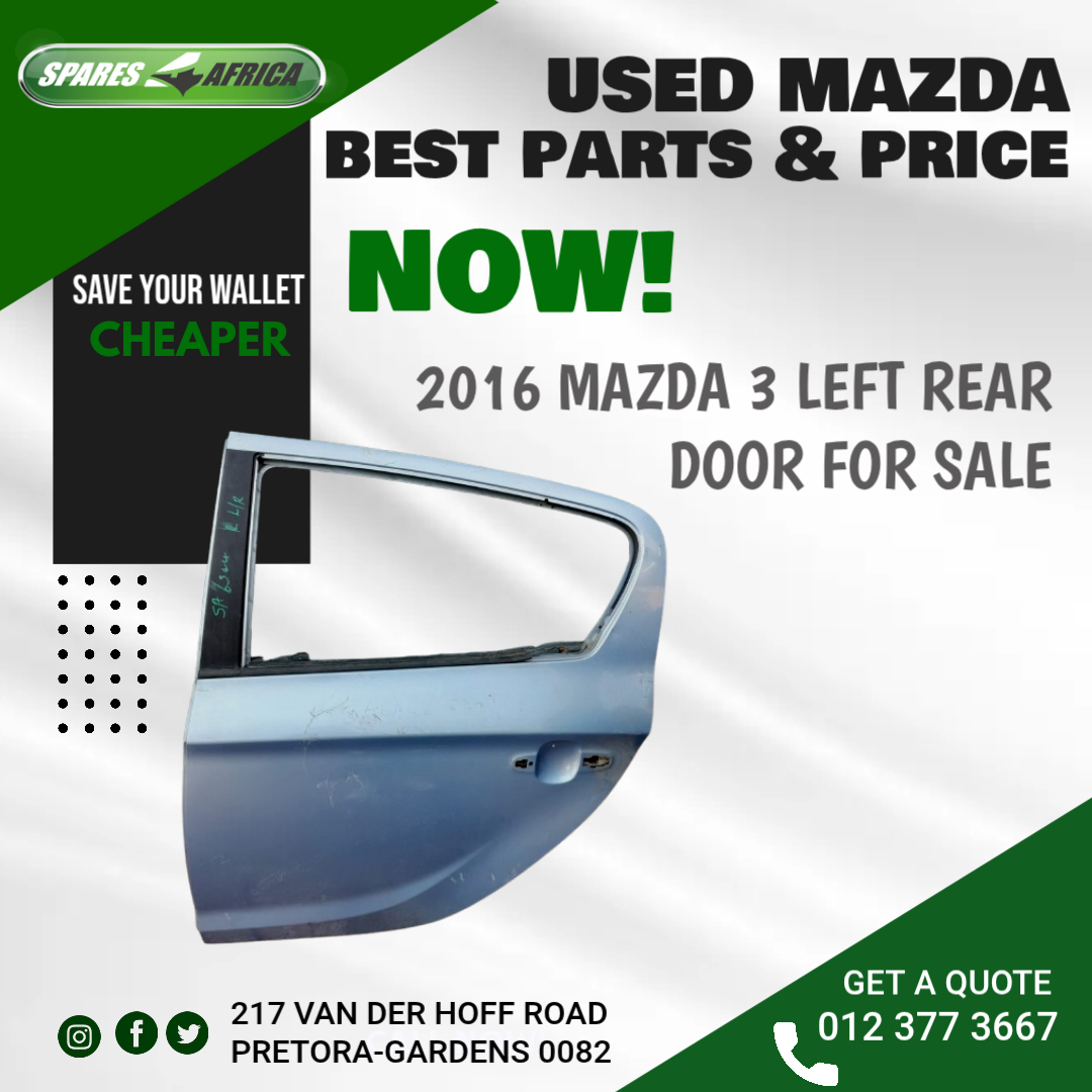 Used 2016 MAZDA 2 (NEW SHAPE) LEFT FRONT DOOR for sale in Gauteng