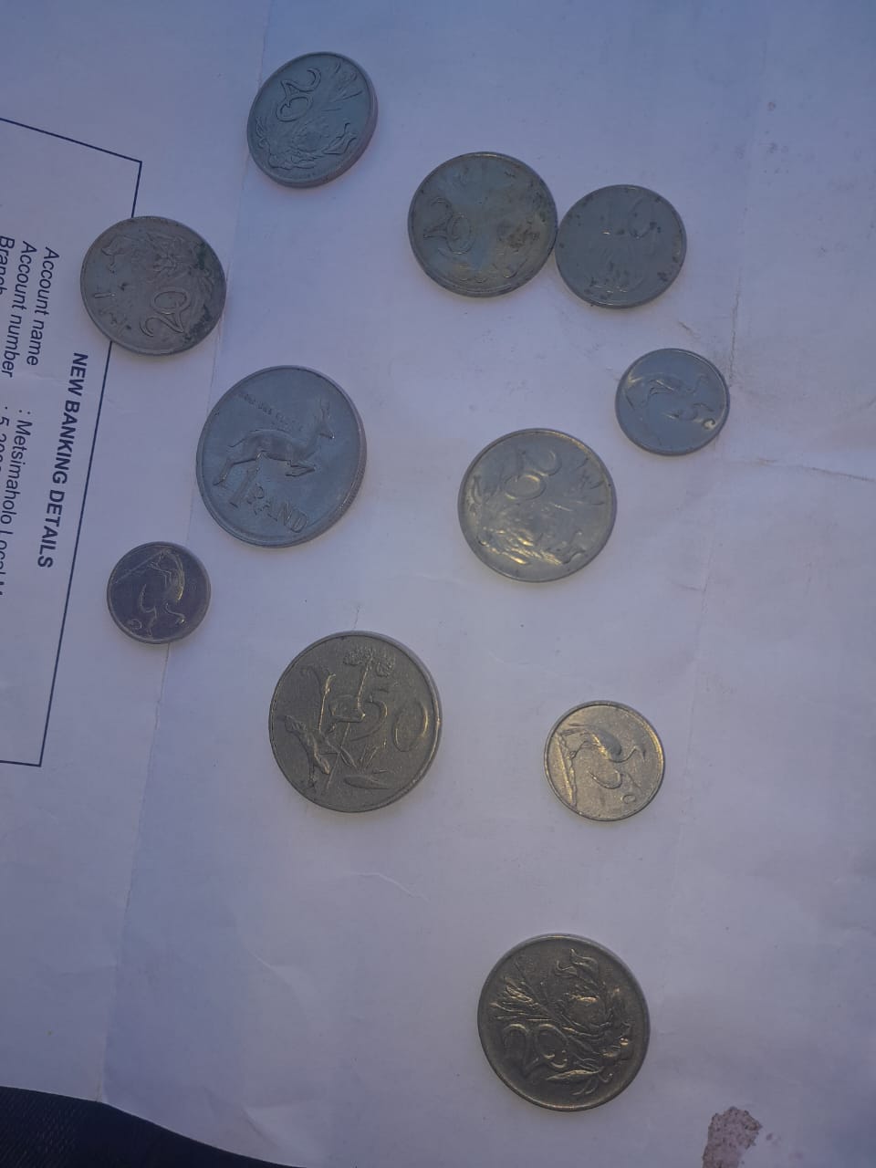 South African old coins silver and bronze