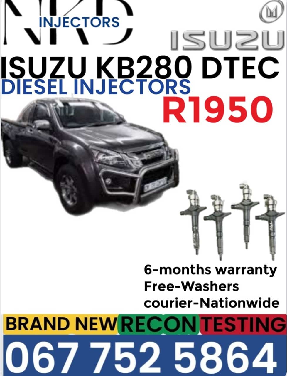 Isuzu KB280 Dtec Diesel injectors - Private Seller Isuzu KB280 Dtec Diesel injectors - Private Seller