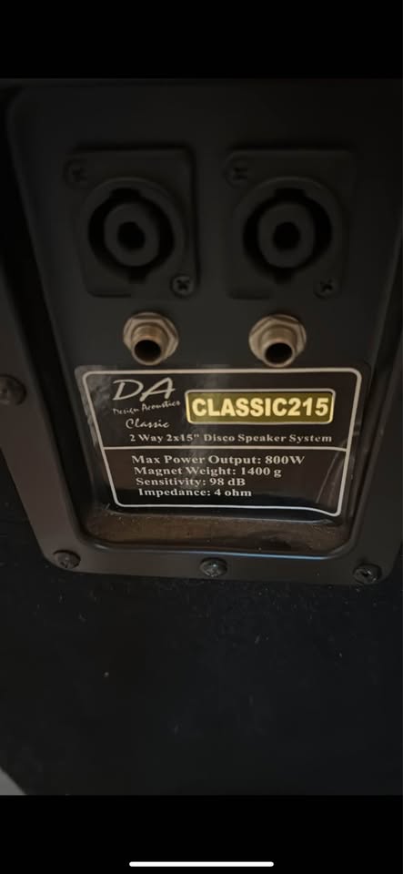 DA Classic 215 Speaker and Amp
