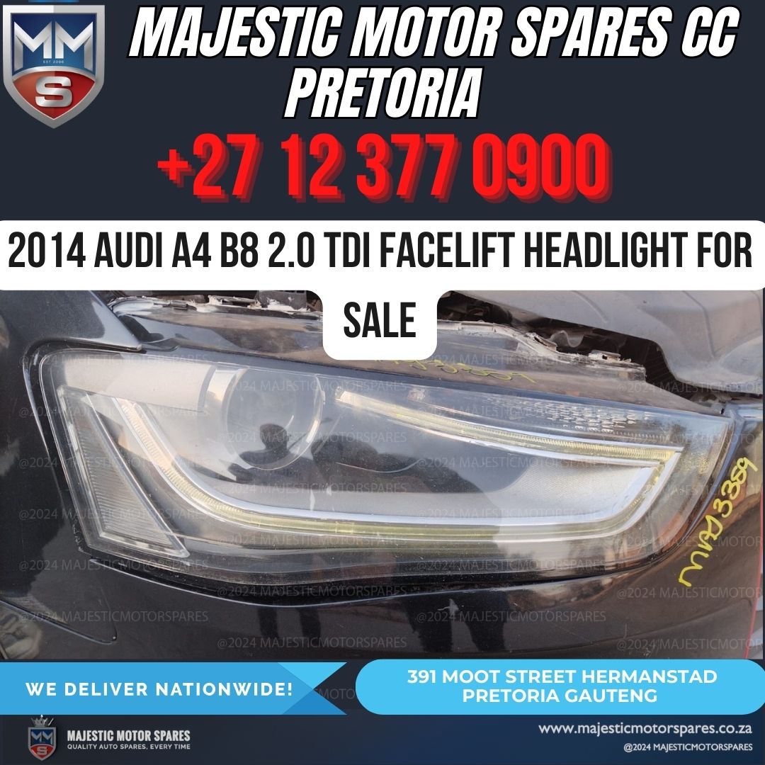 Headlight for 2014 Audi A4 B8 2.0 TDI Facelift for Sale - Private Seller Headlight for 2014 Audi A4 B8 2.0 TDI Facelift for Sale - Private Seller