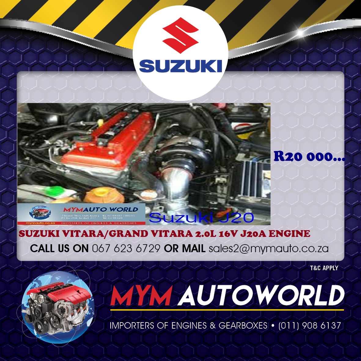 SUZUKI 2.0 16V J20A ENGINE - Private Seller