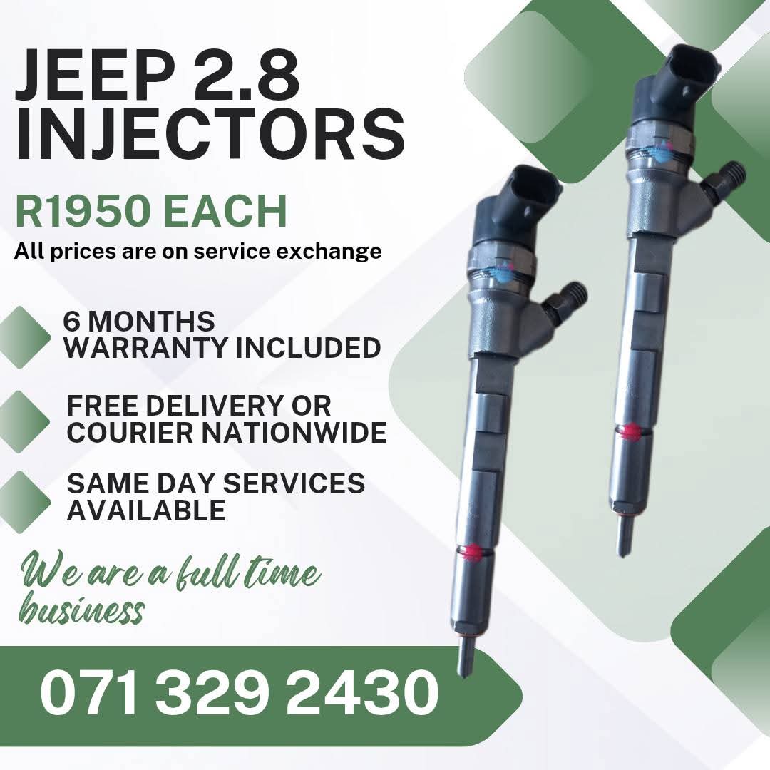 JEEP 2.8 INJECTORS FOR SALE WITH WARRANTY - Private Seller JEEP 2.8 INJECTORS FOR SALE WITH WARRANTY - Private Seller