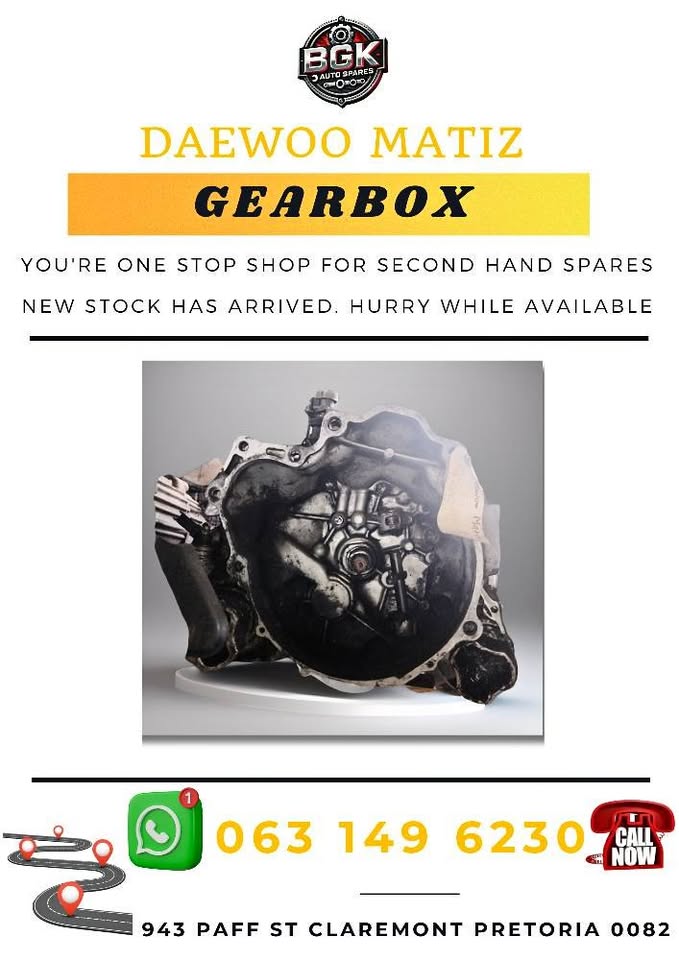 Daewoo matiz gearbox Call or WhatsApp me - Private Seller Daewoo matiz gearbox Call or WhatsApp me - Private Seller