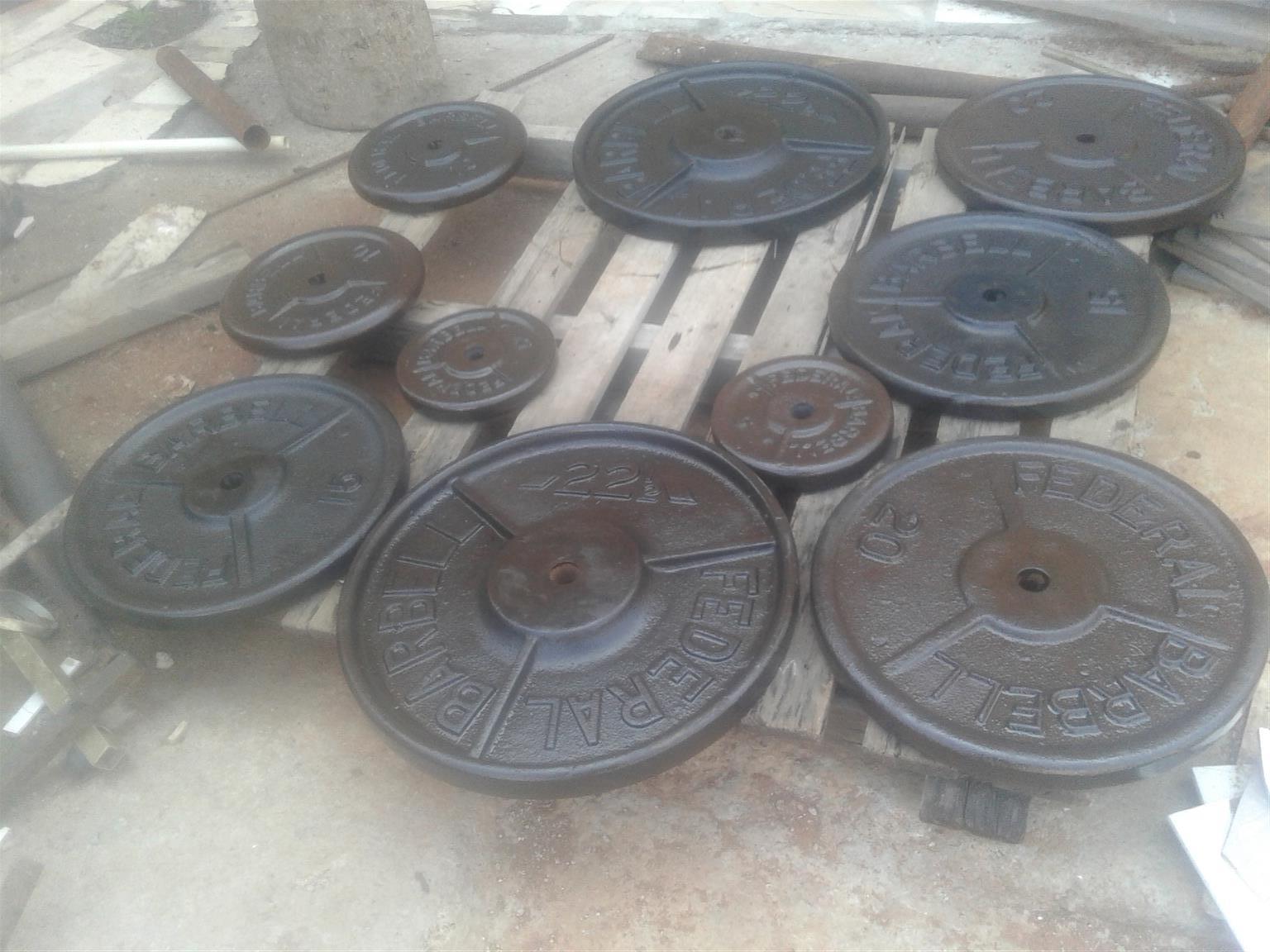 Original Federal gym weights 15 kgs plates 