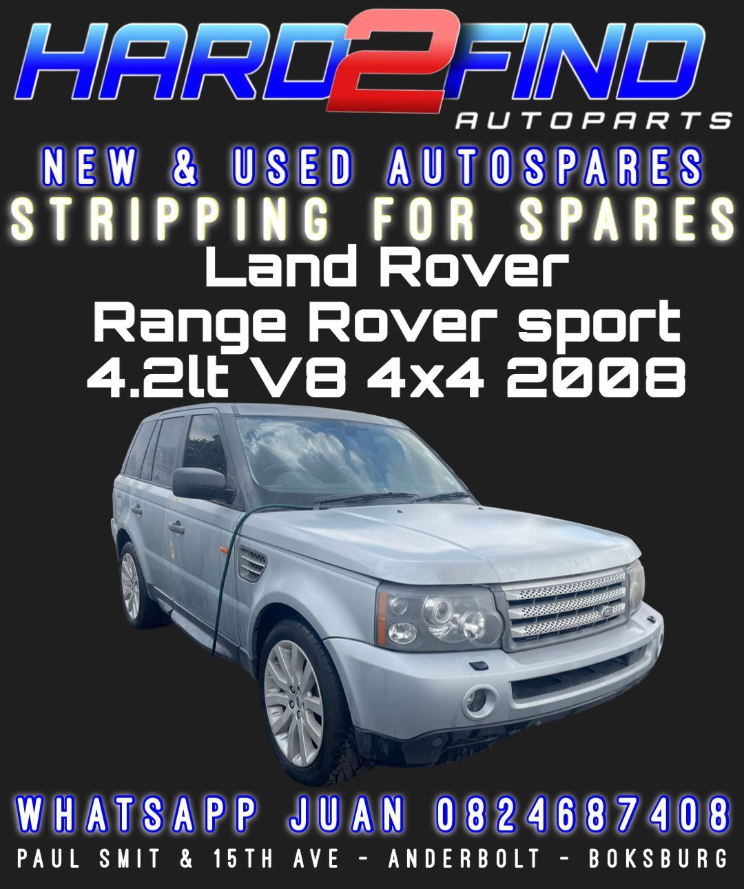 LAND ROVER RANGE ROVER SPORT 4.2LT V8 2008 #428PS STRIPPING FOR SPARES - Private Seller LAND ROVER RANGE ROVER SPORT 4.2LT V8 2008 #428PS STRIPPING FOR SPARES - Private Seller