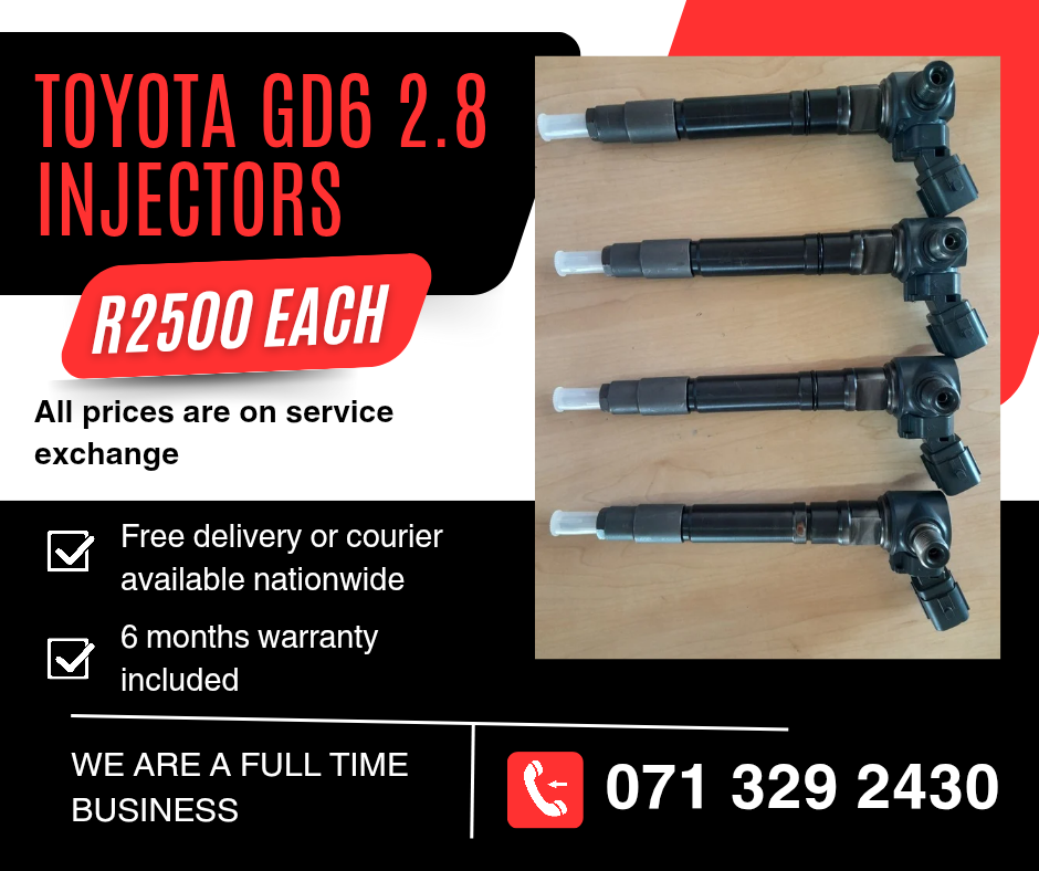 TOYOTA GD6 2.8 INJECTORS FOR SALE WITH WARRANTY - Private Seller TOYOTA GD6 2.8 INJECTORS FOR SALE WITH WARRANTY - Private Seller