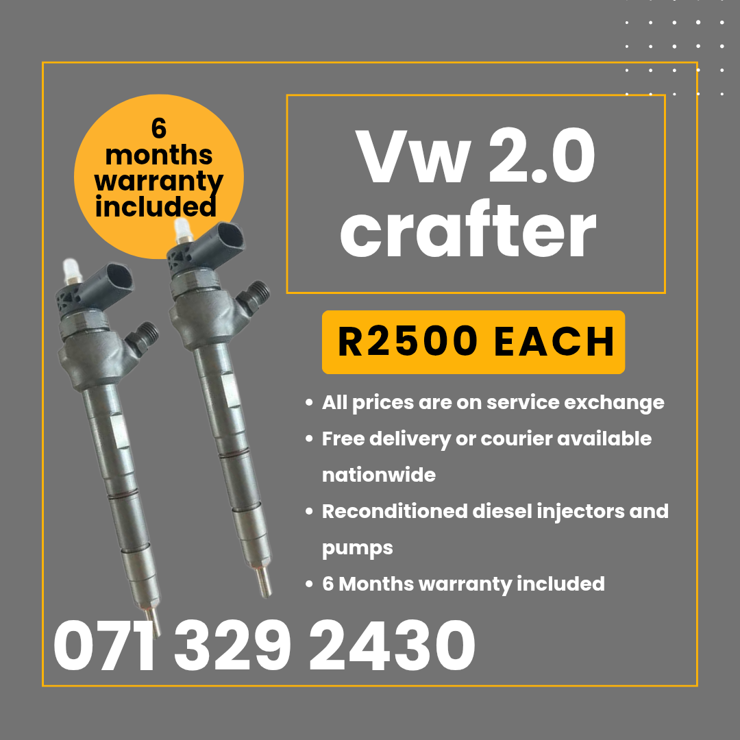 VW CRAFTER 2.0 INJECTORS FOR SALE WITH WARRANTY INCLUDED - Private Seller VW CRAFTER 2.0 INJECTORS FOR SALE WITH WARRANTY INCLUDED - Private Seller