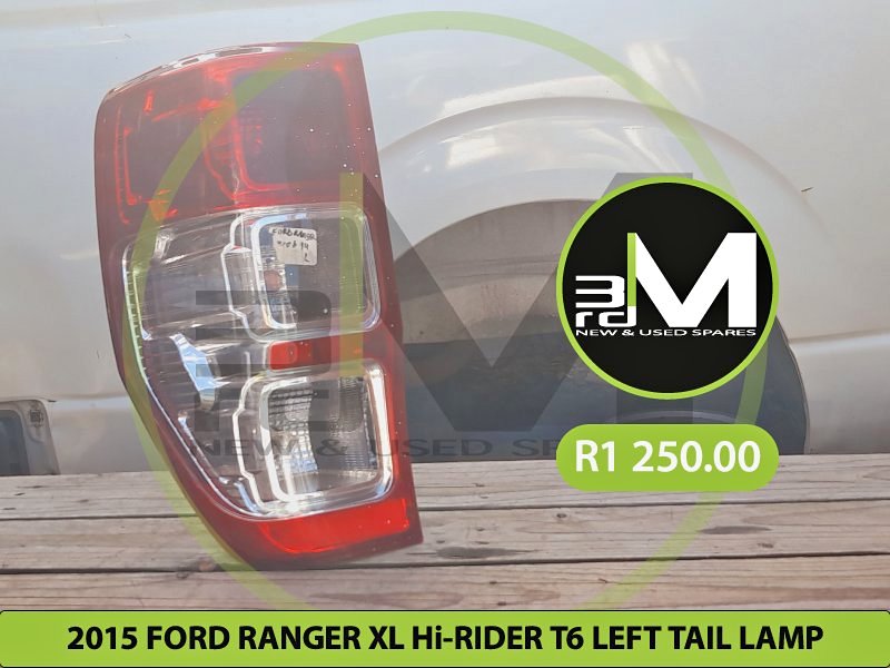 2015 FORD RANGER XL Hi-RIDER T6 LEFT TAIL LAMP - Private Seller 2015 FORD RANGER XL Hi-RIDER T6 LEFT TAIL LAMP - Private Seller
