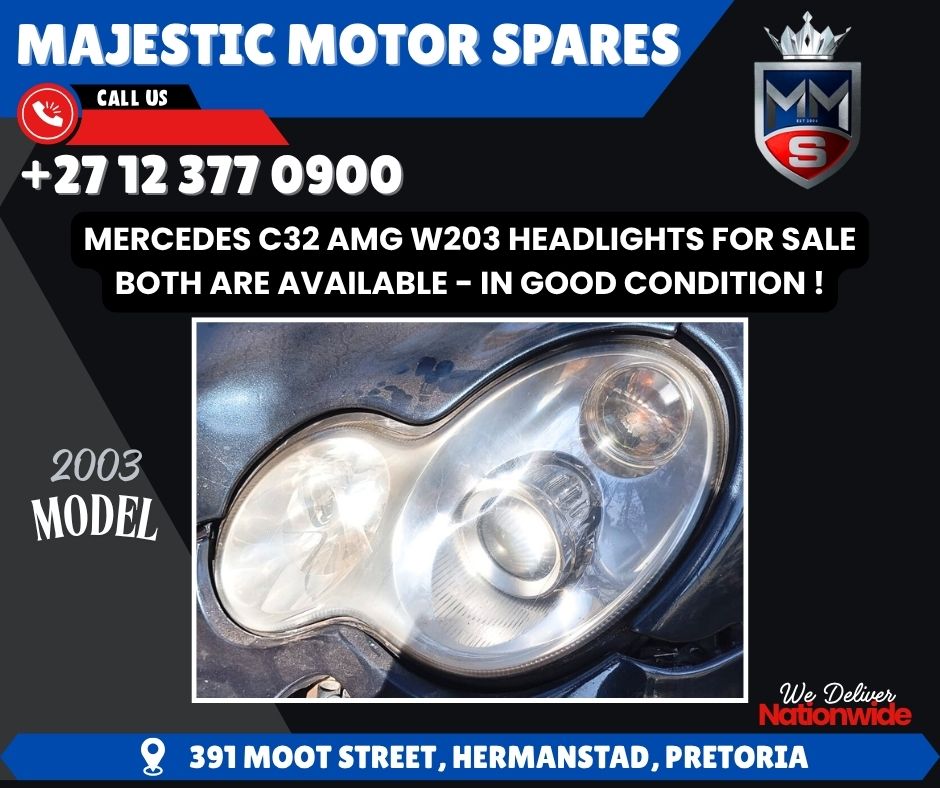 Mercedes-Benz C32 AMG W203 Headlights for Sale – Second hand (In good condition)