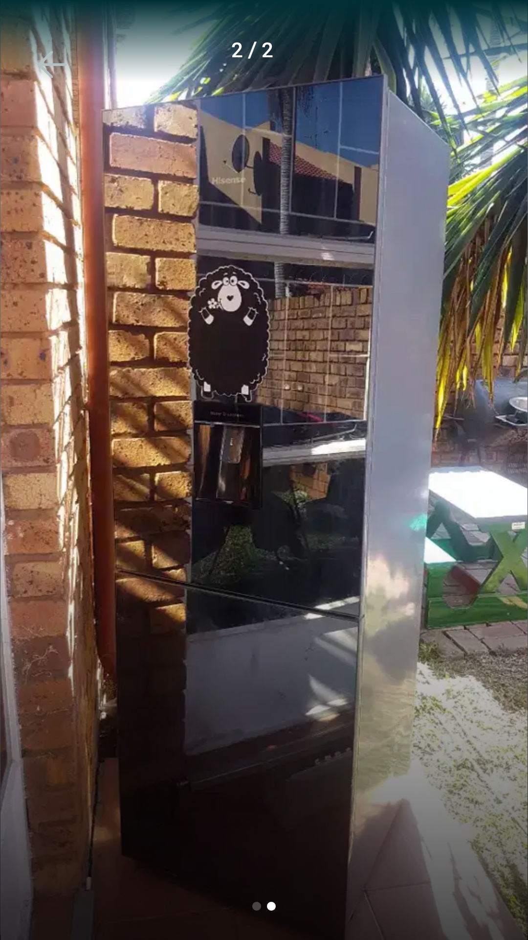 hisense mirror fridge for sale