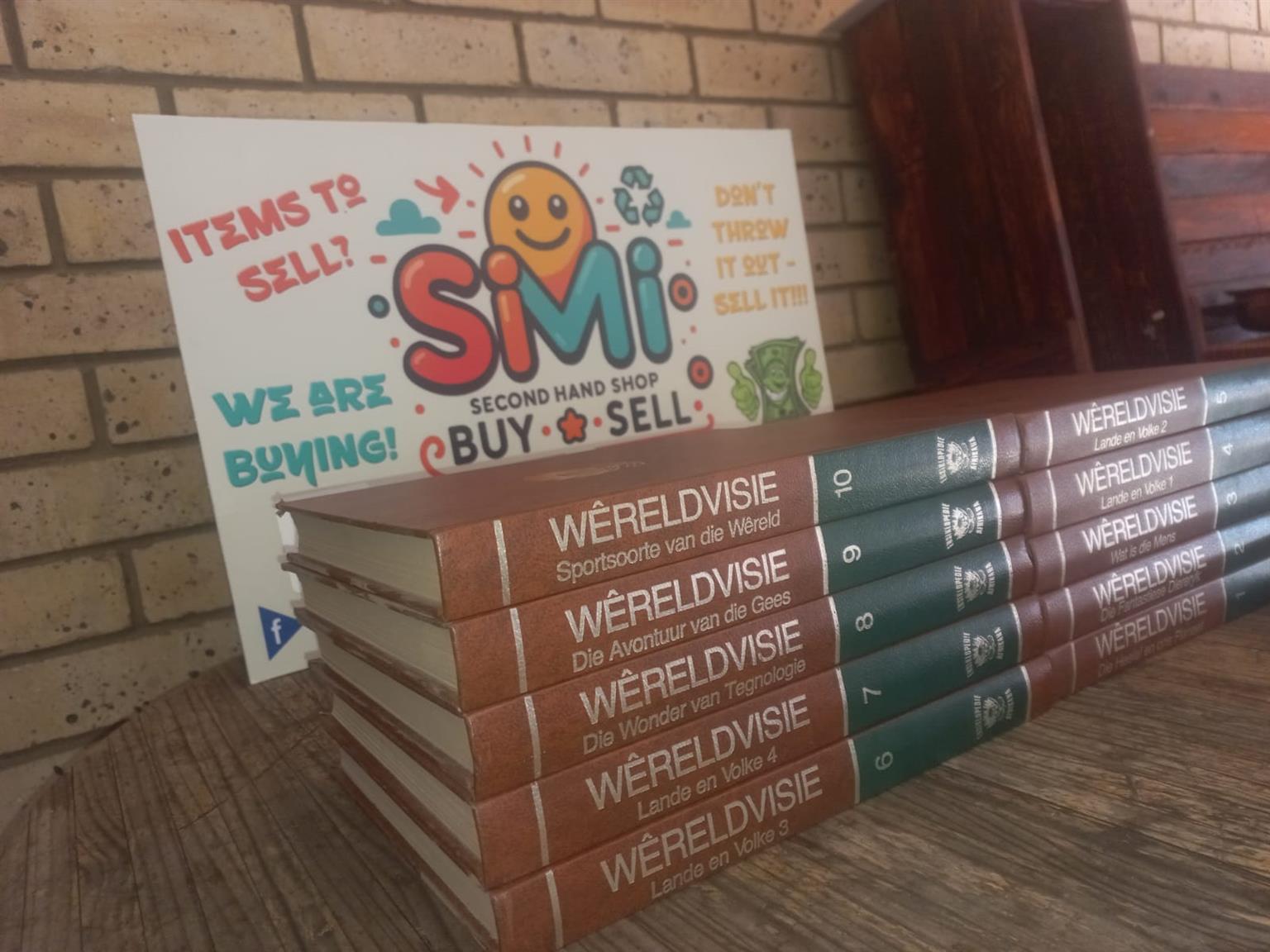 10-volume "Wereldvisie" Afrikaanse boekstel
