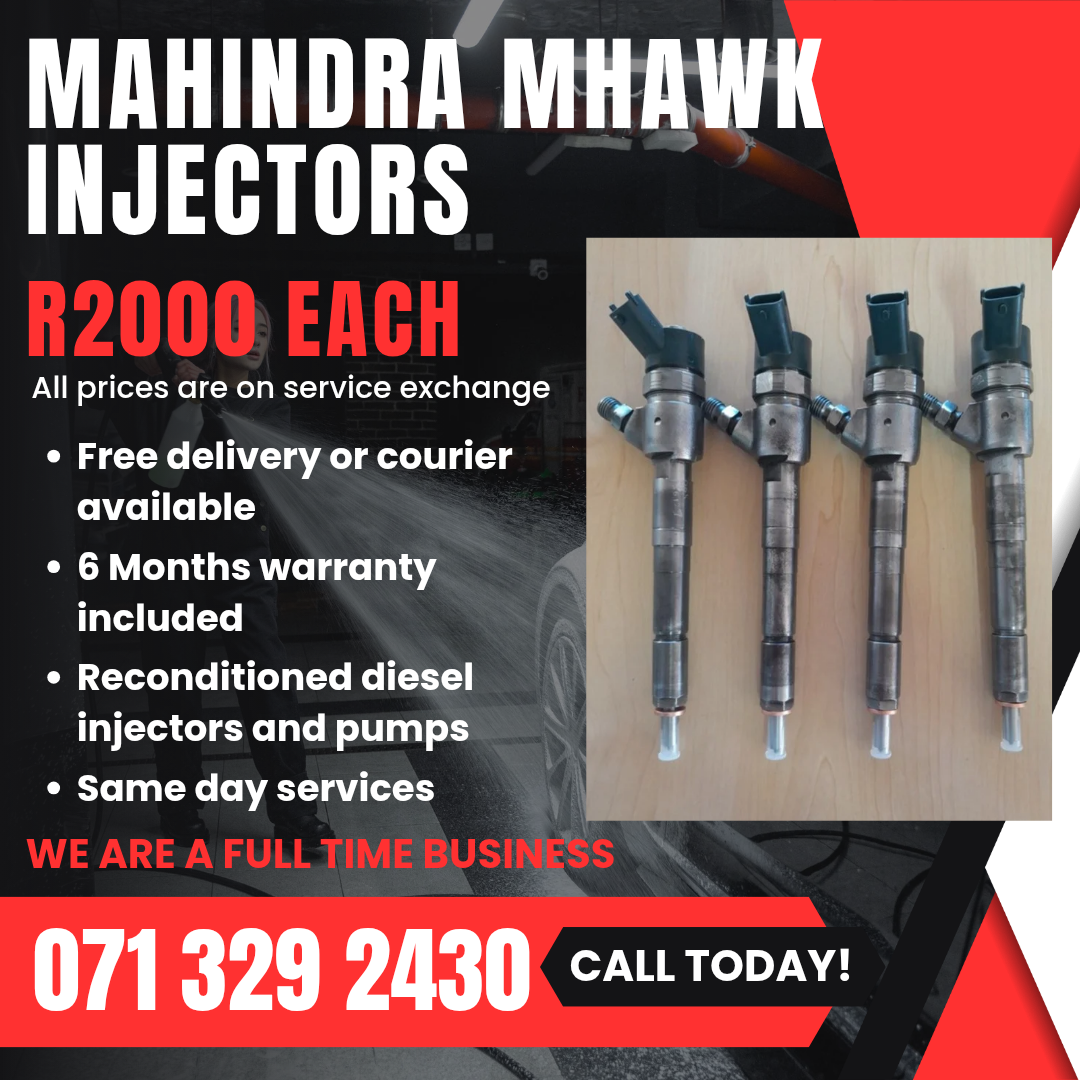 MAHINDRA MHAWK 2.2 INJECTORS FOR SALE WITH WARRANTY - Private Seller MAHINDRA MHAWK 2.2 INJECTORS FOR SALE WITH WARRANTY - Private Seller