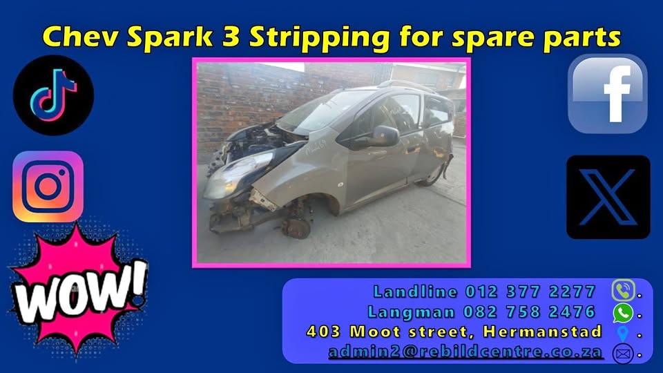 Rebuild Centre sells used parts. Chev Spark 3 - Private Seller Rebuild Centre sells used parts. Chev Spark 3 - Private Seller