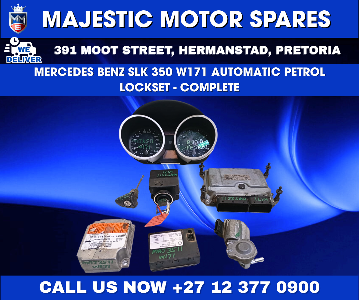 Mercedes-Benz SLK350 W171 Lockset – Complete (Used) - Private Seller Mercedes-Benz SLK350 W171 Lockset – Complete (Used) - Private Seller