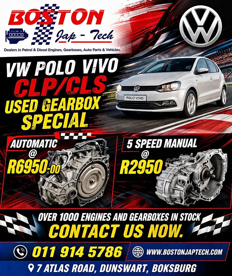 VW CLP/CLS USED GEARBOXES FOR POLO VIVO - Private Seller VW CLP/CLS USED GEARBOXES FOR POLO VIVO - Private Seller