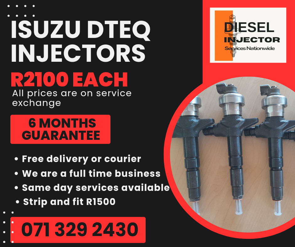 ISUZU DTEQ KB300 DIESEL INJECTORS FOR SALE WITH WARRANTY - Private Seller ISUZU DTEQ KB300 DIESEL INJECTORS FOR SALE WITH WARRANTY - Private Seller