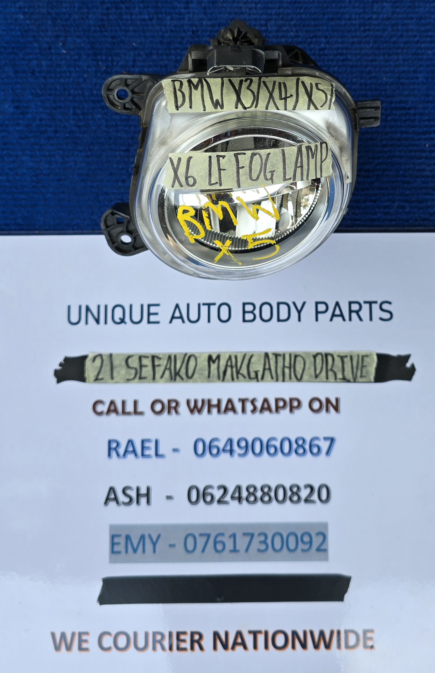 BMW X3 / BMW X4 / BMW X5 / BMW X6 Left Front Fog Light BMW X3 / BMW X4 / BMW X5 / BMW X6 Left Front Fog Light