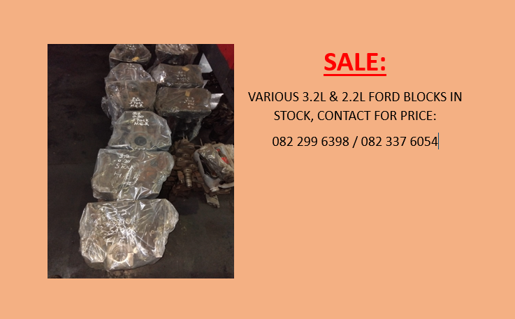 Various cranks in stock and 3.2L & 2.2L Ford Blocks For sale