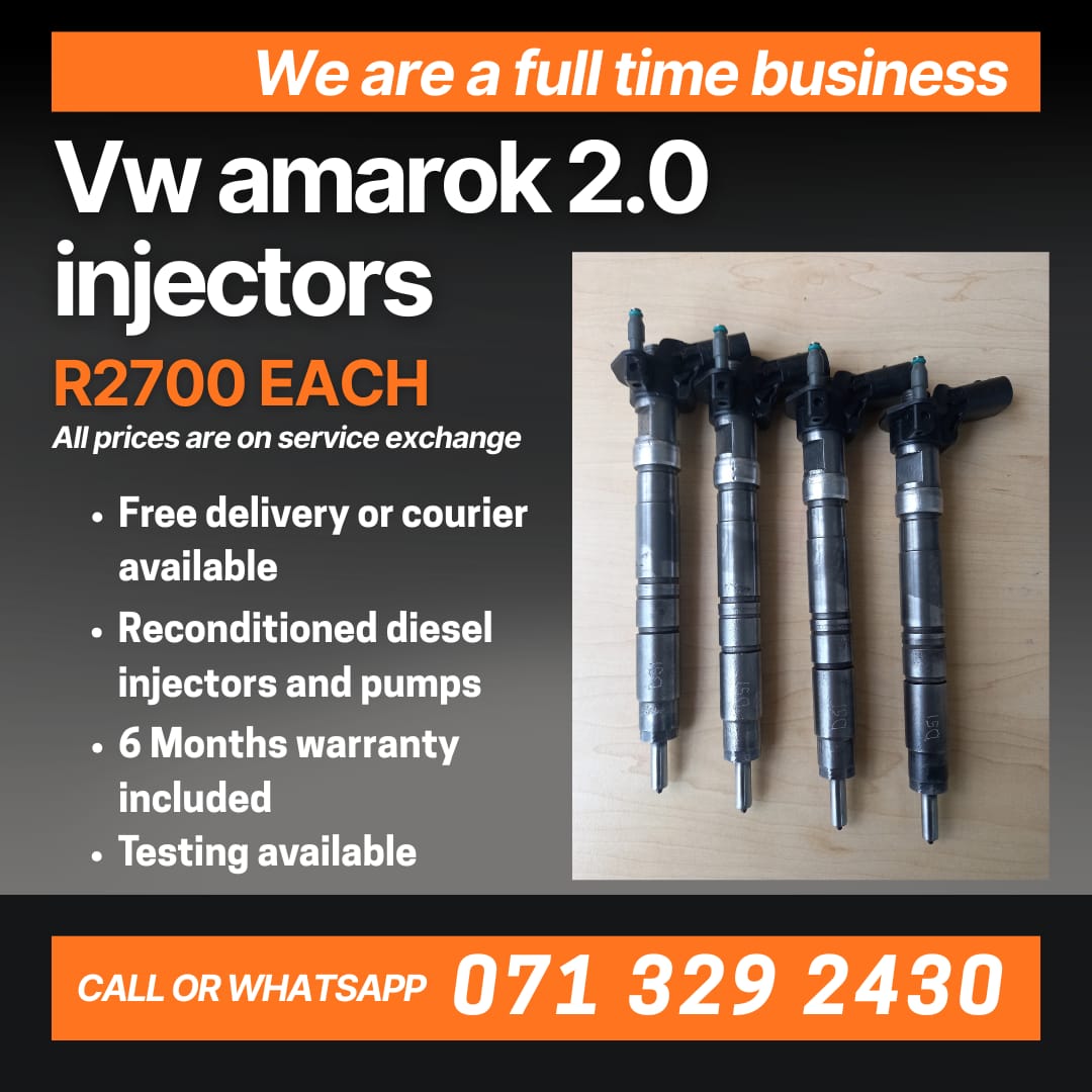 VW AMAROK 2.0 INJECTORS FOR SALE WITH WARRANTY INCLUDED - Private Seller VW AMAROK 2.0 INJECTORS FOR SALE WITH WARRANTY INCLUDED - Private Seller
